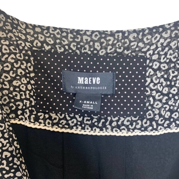Maeve Faux Wrap Carolyn Animal Print Elastic Waist Boho Y2K - Picture 3 of 10